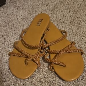 A.N.A Braided-Strap Slide Sandals
